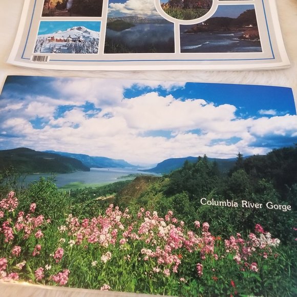 6 Oregon Scenic Photo Laminated Placemats Vintage - Picture 9 of 13